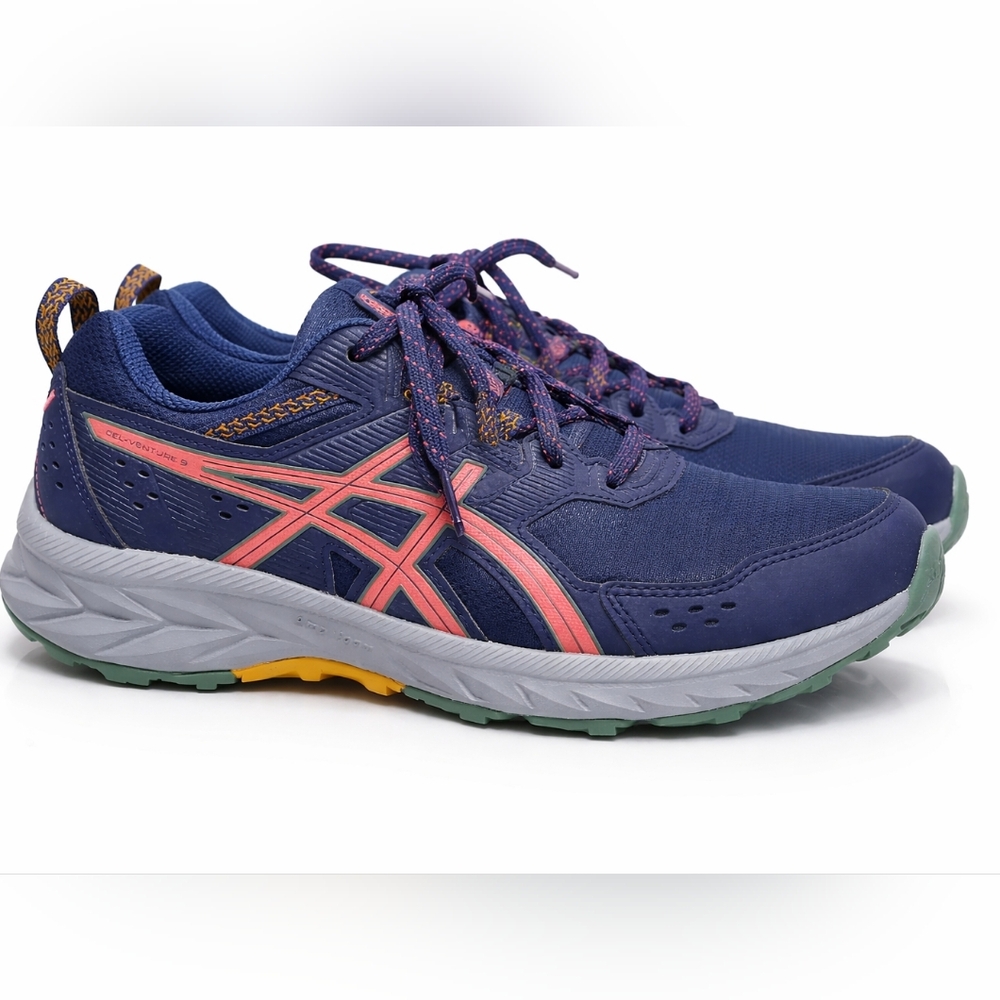 ASICS Gel Venture 9 Indigo Blue/Papaya Women Size 9 New in Box Walking Running